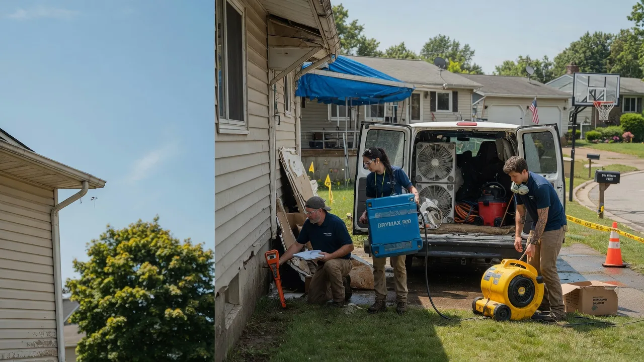 Ceiling Leak Cleanup in Fishers, NY near me